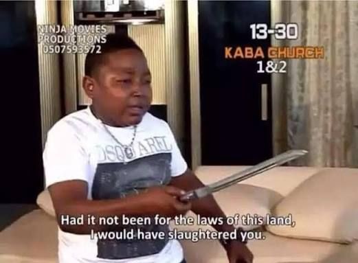 Had it not been for the laws of this land, I would have slaughtered you.