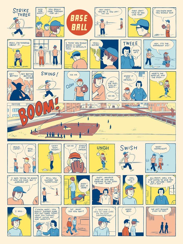 A page from Daniel Clowes' The Death Ray