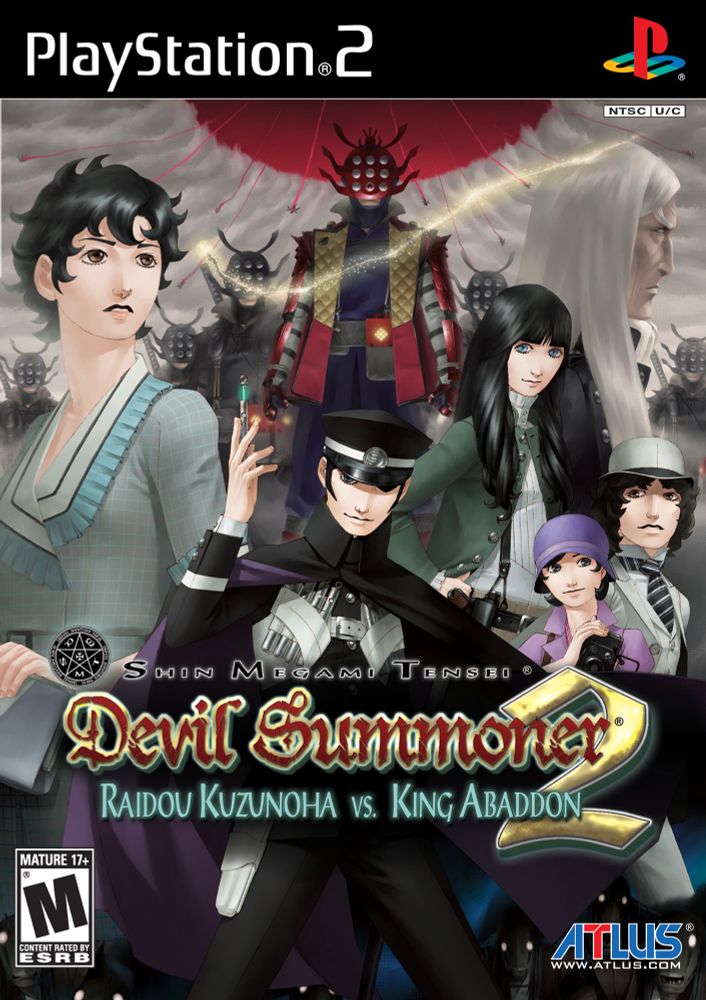 Box art of Devil Summoner: Raidou Kuzunoha vs. King Abaddon for the PlayStation 2