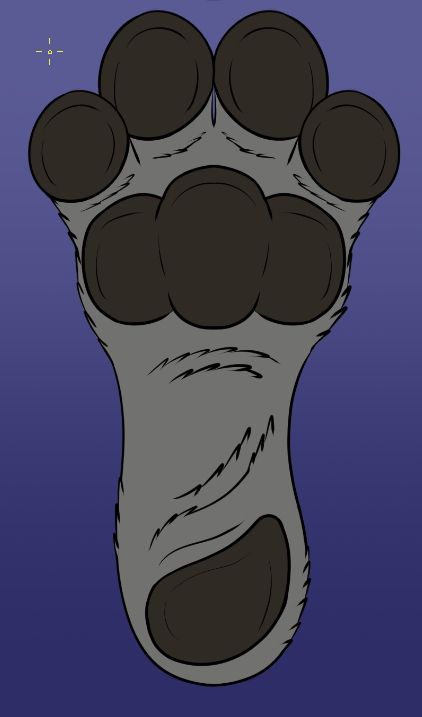 Mag's paw from the refsheet by Benny.