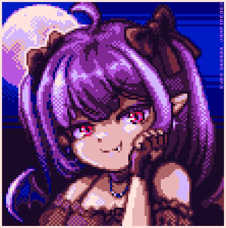 Kuro Sawada Pixel Art portrait