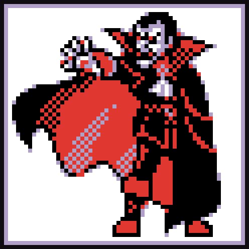 Dracula pixel art