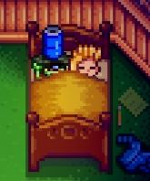 personagem Etnilda by Qz segurando uma joja cola do lado do Sam (ele ta dormindo)