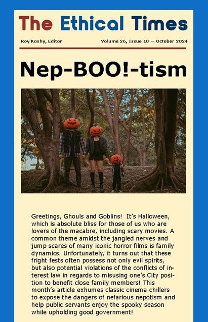 Cover of the October Ethical Times