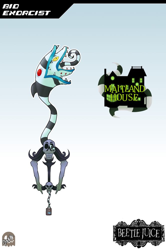 A Keyblade designed after the movie Beetlejuice