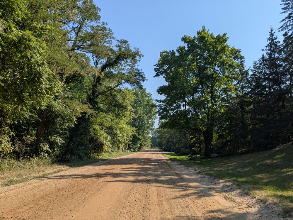 dirt road somewhere in michigan
