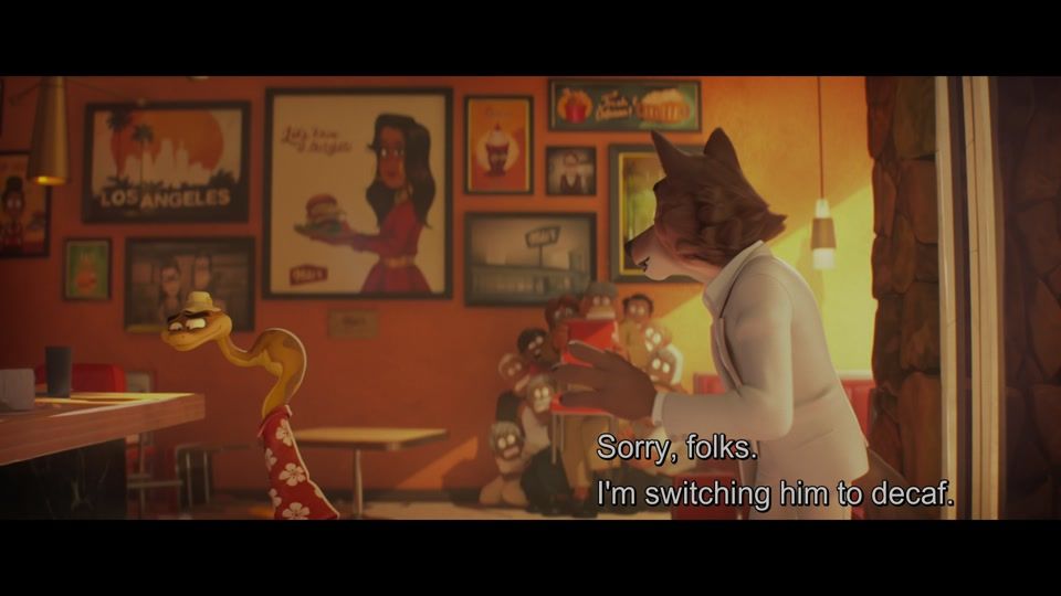 A frame from the movie 'The Bad Guys', specifically frame 130 of 5978