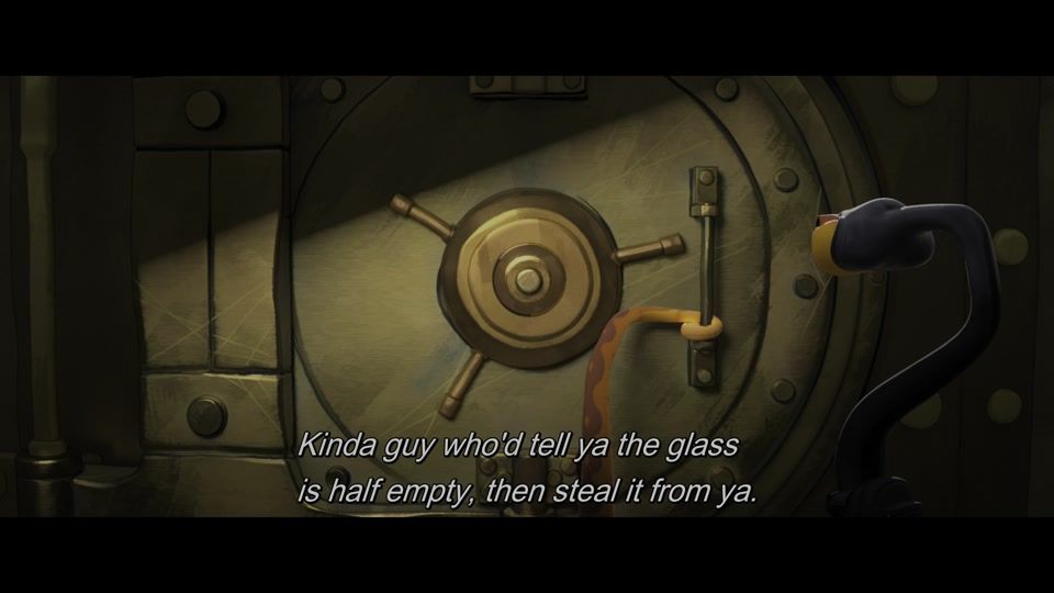 A frame from the movie 'The Bad Guys', specifically frame 206 of 5978