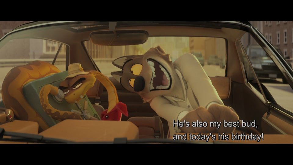 A frame from the movie 'The Bad Guys', specifically frame 213 of 5978
