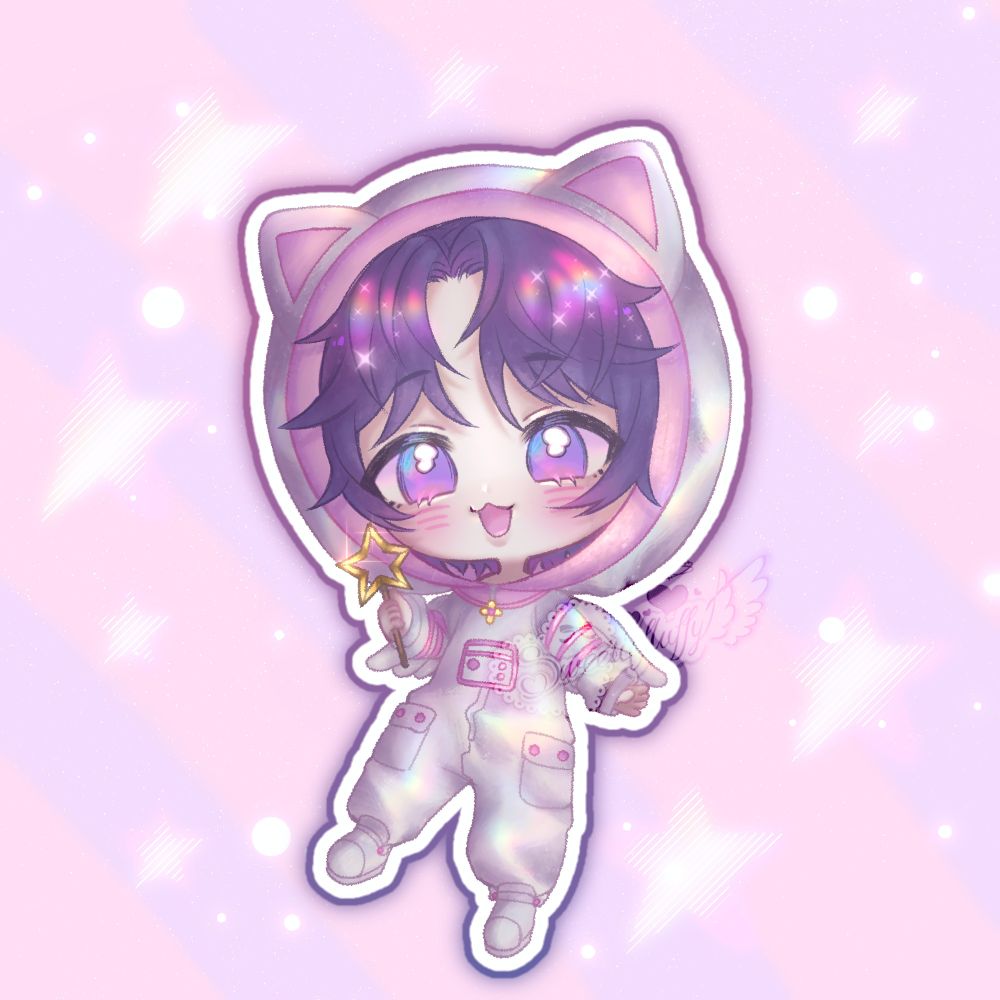 Chibi Fan art of 'Raphael' from the game Love and deepspace 