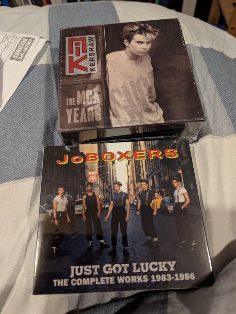 Nik Kershaw and JoBoxers CD sets.