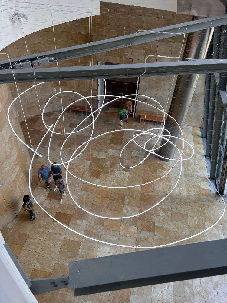 Looking down from second floor, Guggenheim, Bilbao 