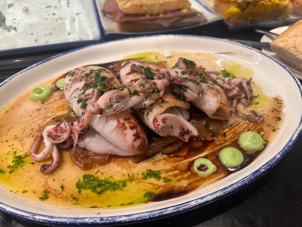 Astonishingly delicious fried squid with caramelised onions at Antonio, San Sebastián 