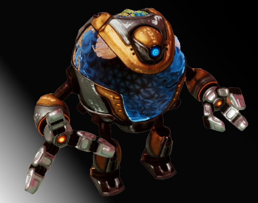 Orb wearing the special Streamer Steam Skin
