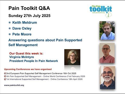 Pain Toolkit Academy Q&A 27th July 2025