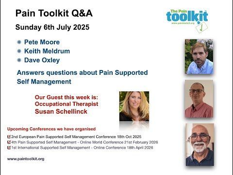 Pain Toolkit Q&A Sunday 6th July 2025
