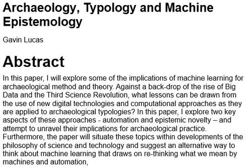 Abstract of the theoretical manuscript lacking other types of vizualisation