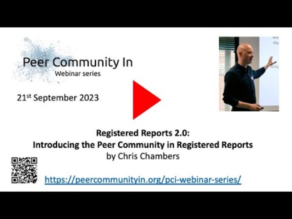 PCI Webinar series - Chris Chambers - Registered reports 2.0