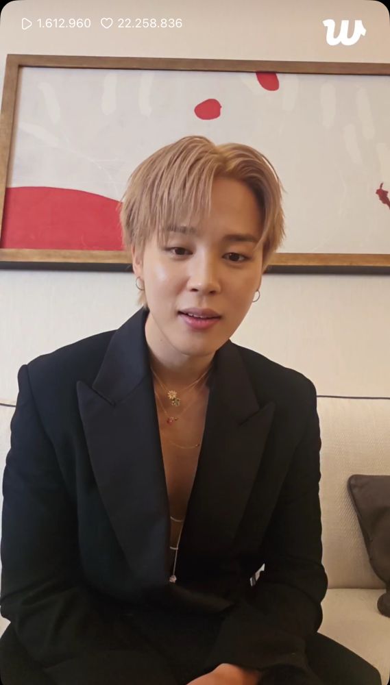 Jimin in a suit