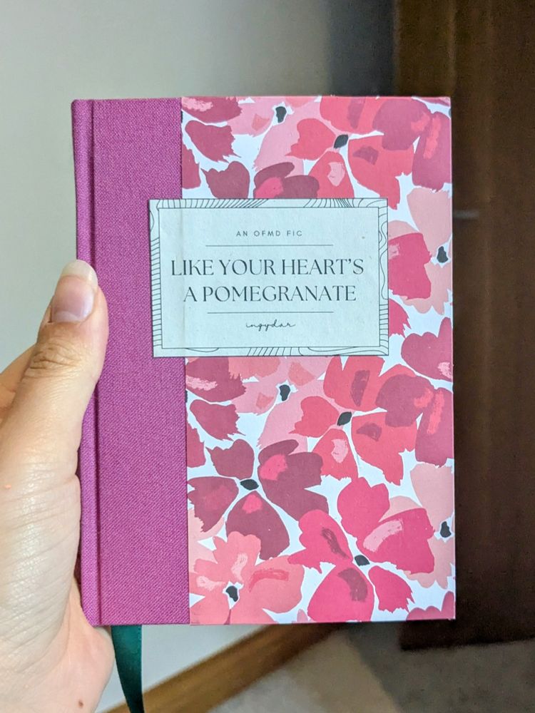 a pink floral bind of "like your hearts a pomegranate" by ingydar