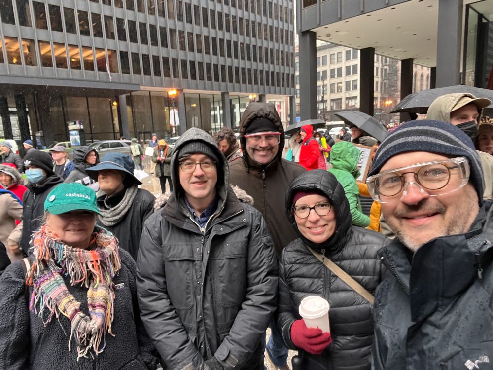 Scientists at the Stand Up for Science rally