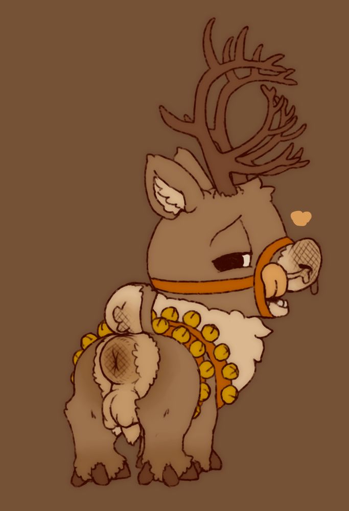 slightly cleaner but still kinda dirty reindeer butt full of gravy