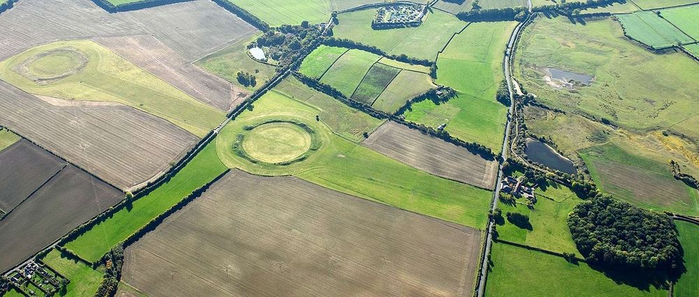 Thornborough's three Neolithic henges c 4000 BCE