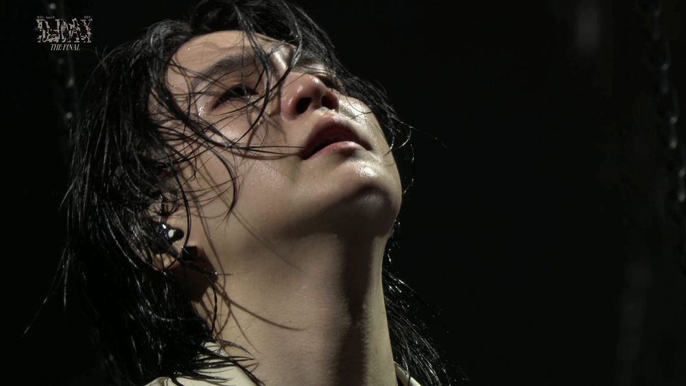 Official closeup picture of emotional Yoongi on final day of D-Day.