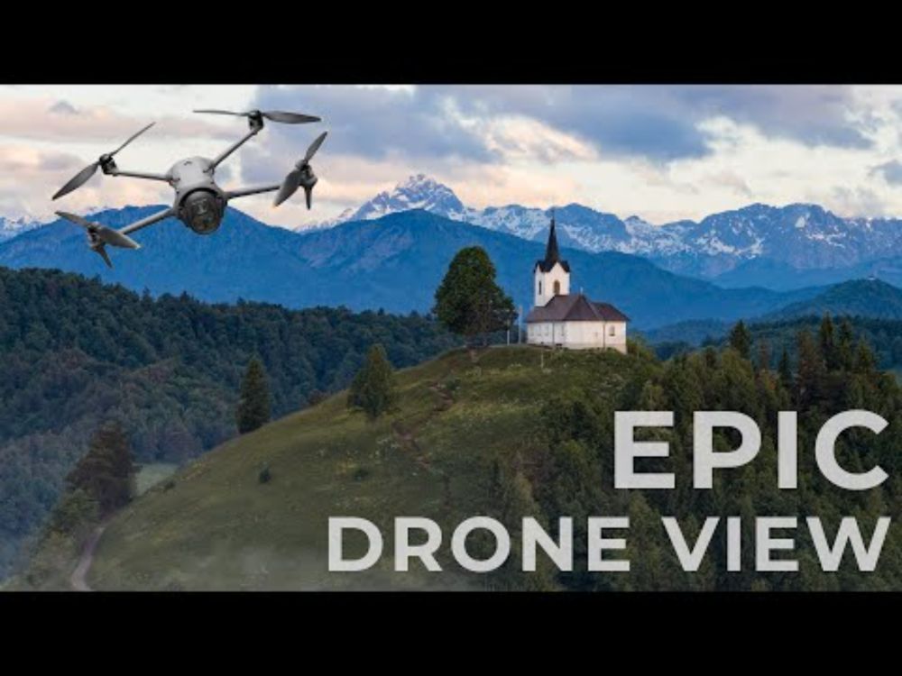 Sveti Jakob Church – One of the Most Photogenic Hilltop Churches in Slovenia | DJI Mavic 4 Pro