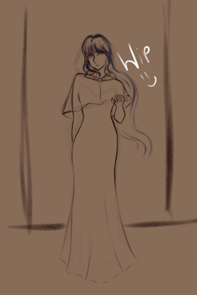 My wip of my oc Amerie