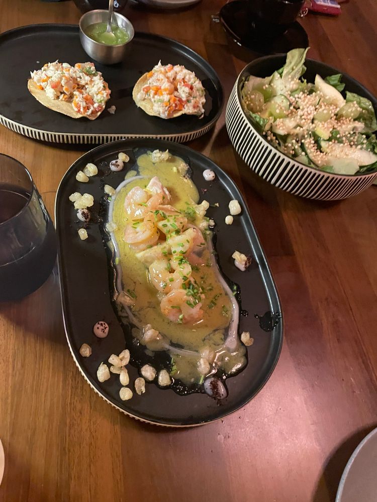 Appetizers from our dinner. 