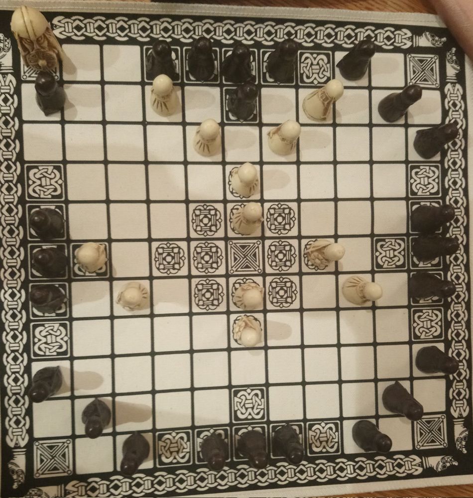 A game of Hnefatafl.