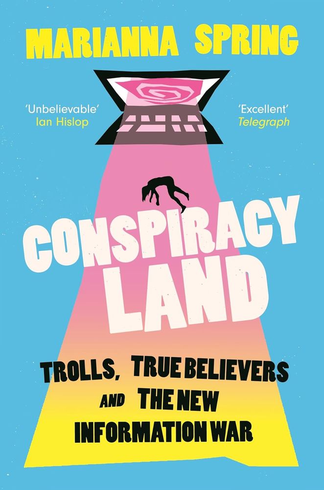 Book cover, a cartoon image of a human figure being 'beamed up' by a laptop. 