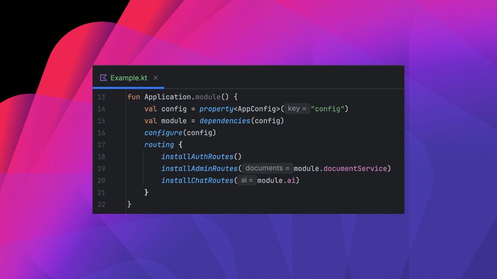 Screenshot of Ktor 3.2.0 feature that allows directly extracting typed deserialised configuration from the ApplicationConfig.