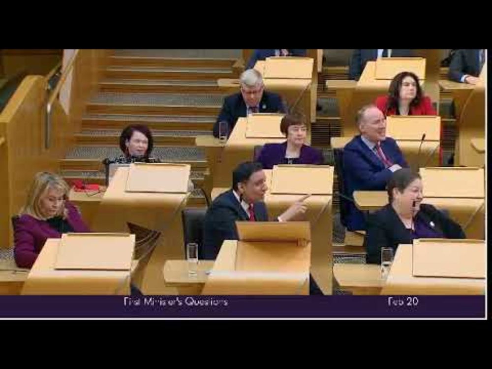 John Swinney handing Labour Sarwar his backside on a plate is becoming a ritual now at FMQ's