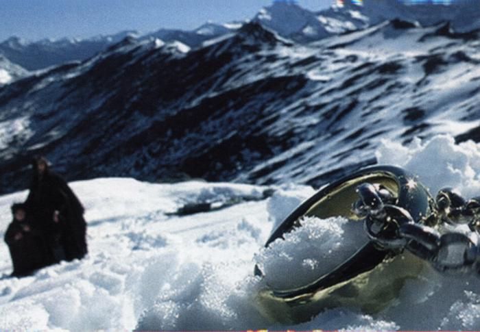 The One Ring in the snow.