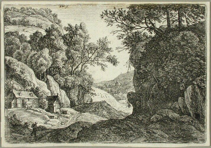 Kaksi rakennusta jyrkänteen alla