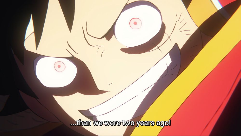 screengrab of the latest One Piece episode