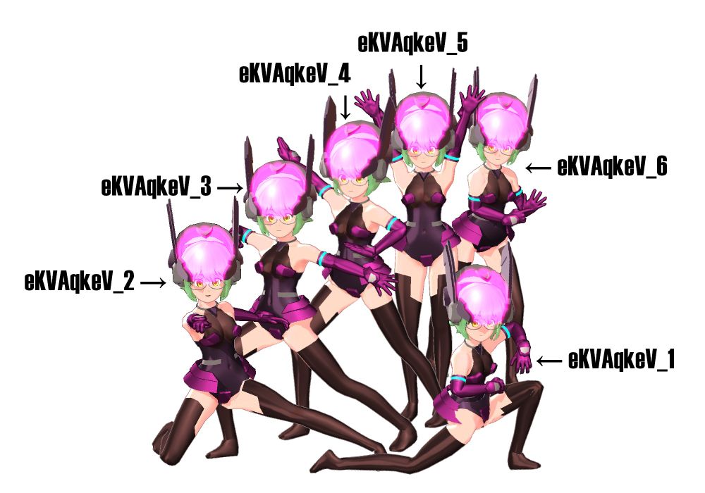 勝利のイマジネーションのポーズ