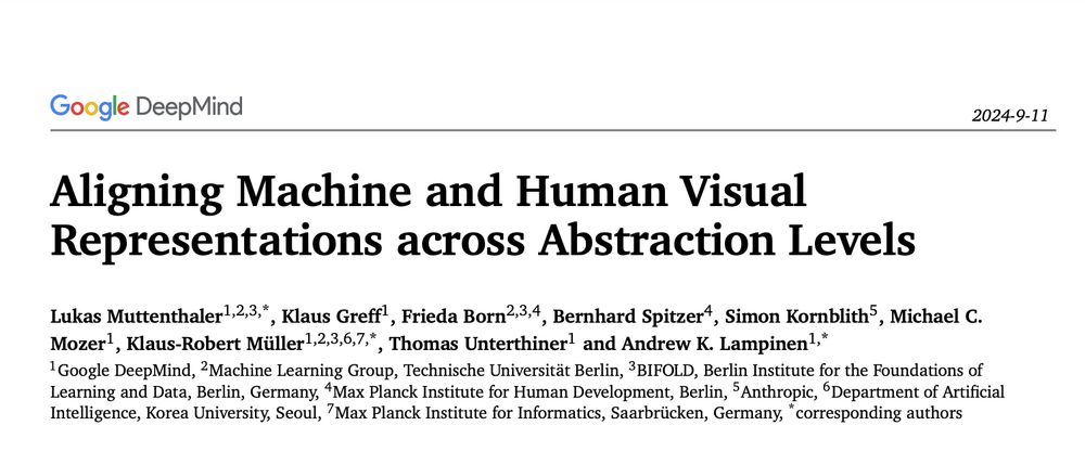 Paper title: Aligning Machine and Human Visual Representations across Abstraction Levels
