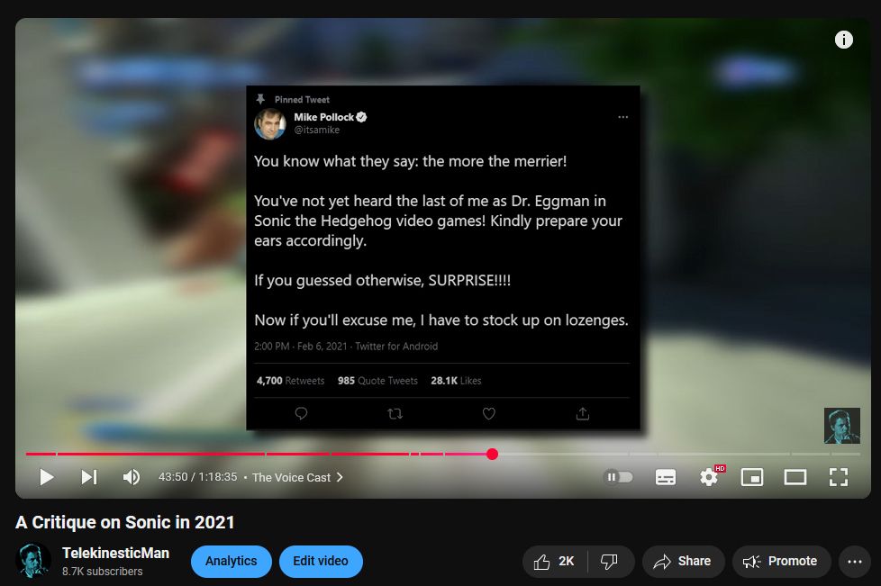 My original video, at the time in which the Mike Pollock segment begins. This relates to the timestamp seen in the original email. This is the section of the video claimed as a "privacy complaint" by Pollock.
