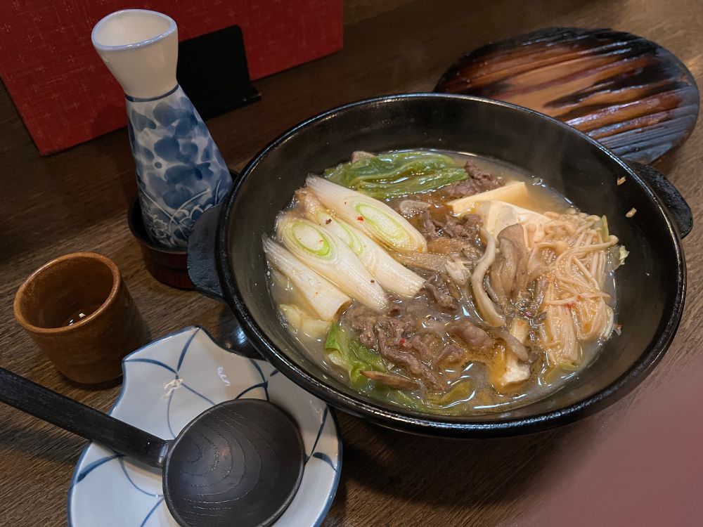 会津料理の飲み屋で美味しかった「さくら鍋」