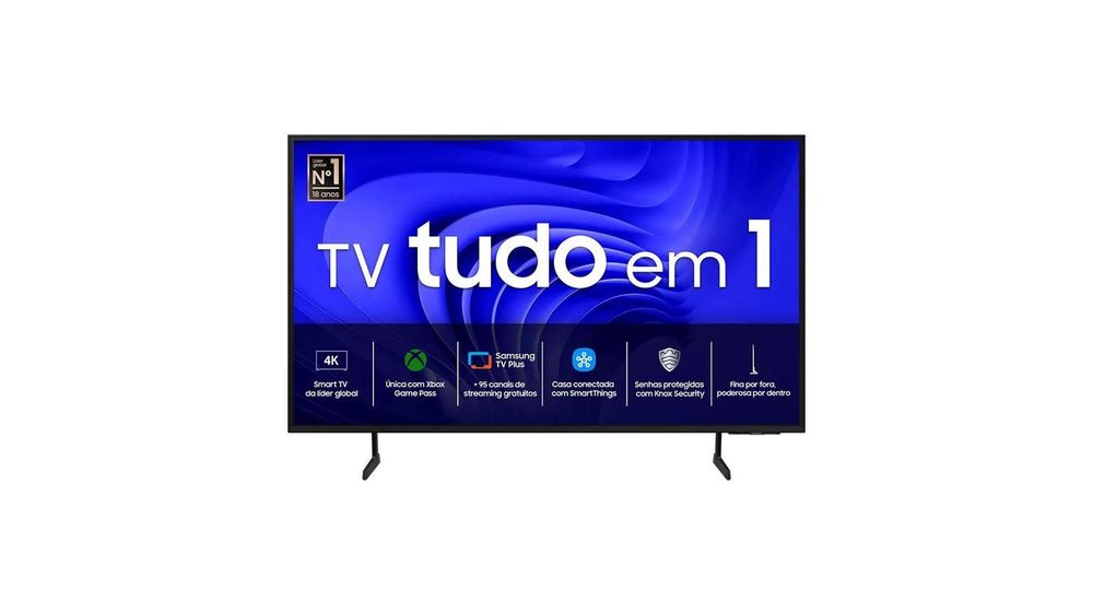 Samsung Smart TV 50" UHD 4K 50DU7700 2024 Processador Crystal 4K Gaming Hub Som em Movimento Virtual AI Energy Mode Controle SolarCell