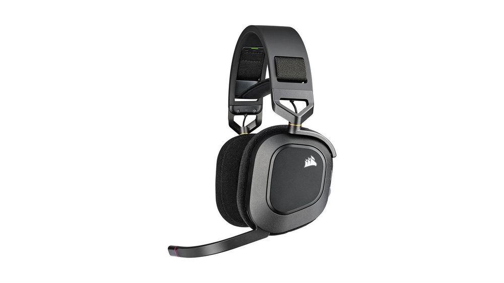 Headset Gamer Sem Fio Corsair HS80 Premium RGB Surround Dolby Atmos Wireless Drivers 50mm Preto - CA-9011235-NA