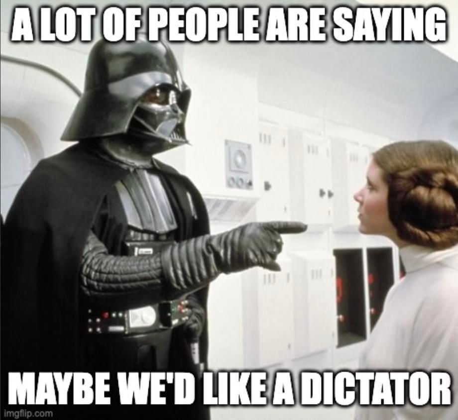 Vader gaslights for fascism
