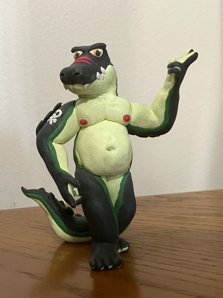 Clay figurine I sculpted of Zavok!