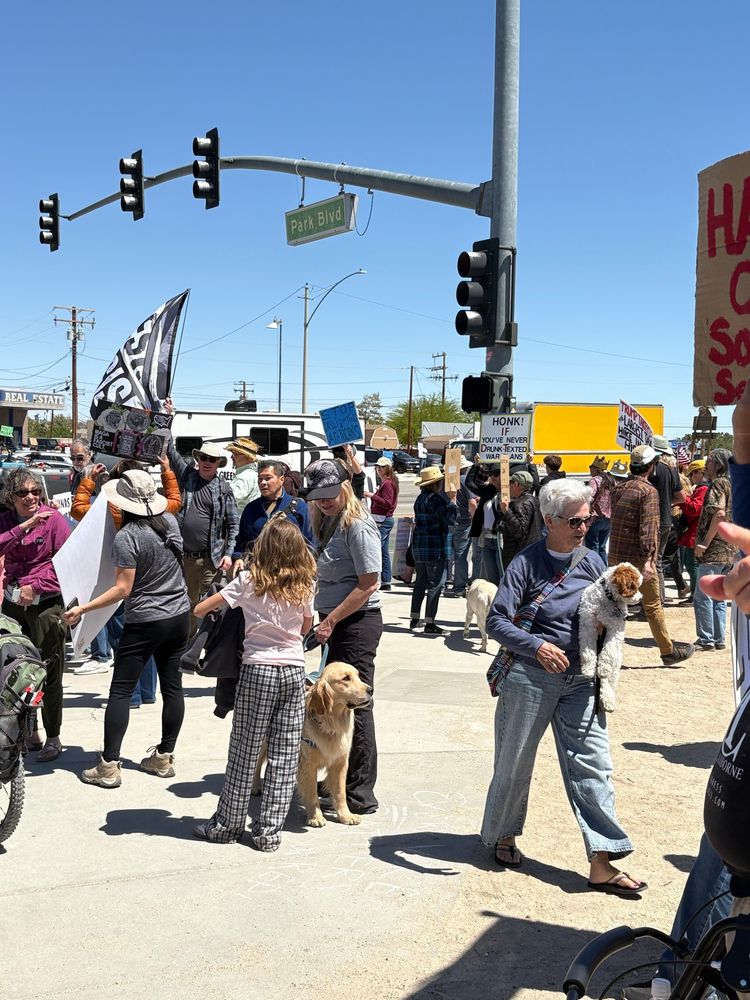 Protest at Joshua Tree National Park