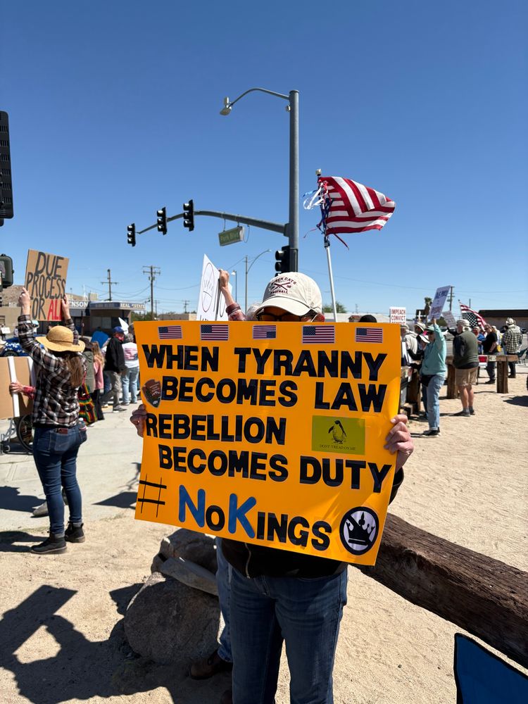 Protest at Joshua Tree National Park 