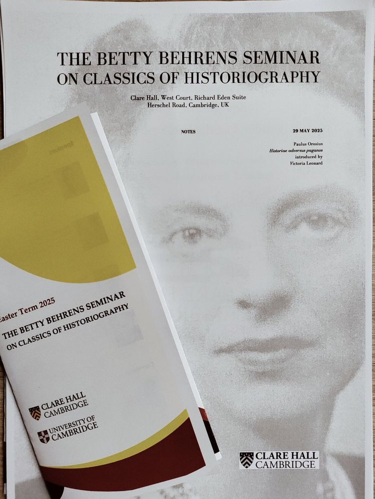 Image of leaflet and note paper advertising the Betty Behrans seminar