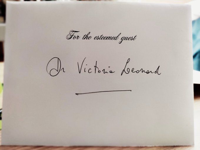 Image of an envelope with writing